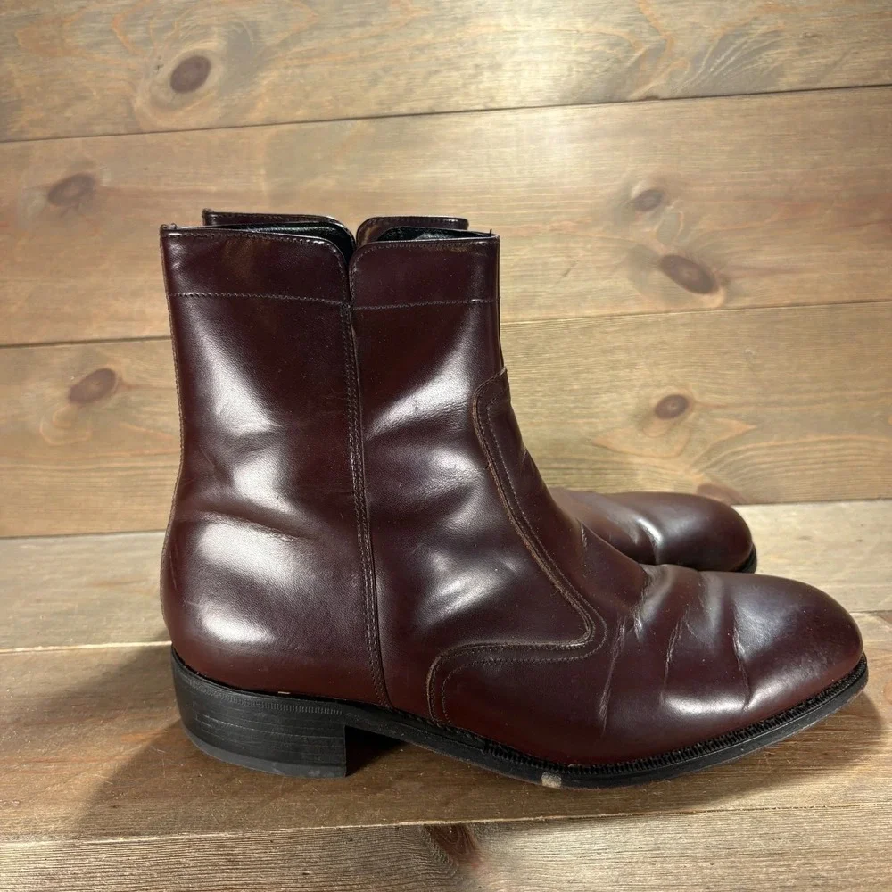 Florsheim Imperial Mens size 9.5 wide EEE shoes brown Leather Dress Boots